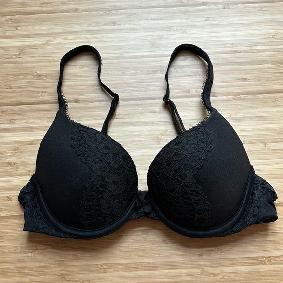 Victoria Secret Black lace bra 32B - Picture 1 of 4
